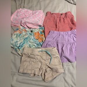 Old Navy Kids Shorts Set - Pink, Coral, Floral, Purple, Tan